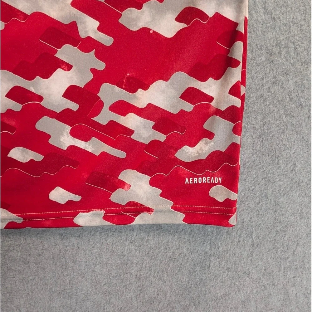 Adidas Manchester United Pre-Match Training Jersey Red White Camo Mens Medium